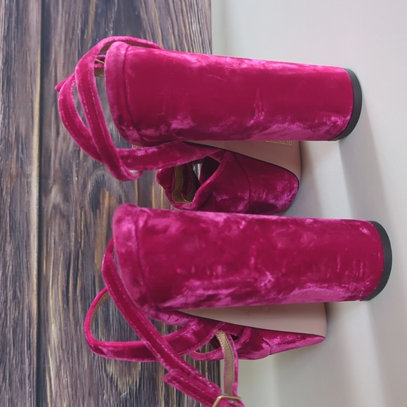 Aquazzura Mira Plateau 140mm Platform Pink Sandals - Picture 7 of 12